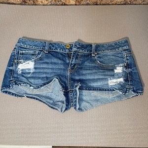 American Eagle Distressed Jean Shorts